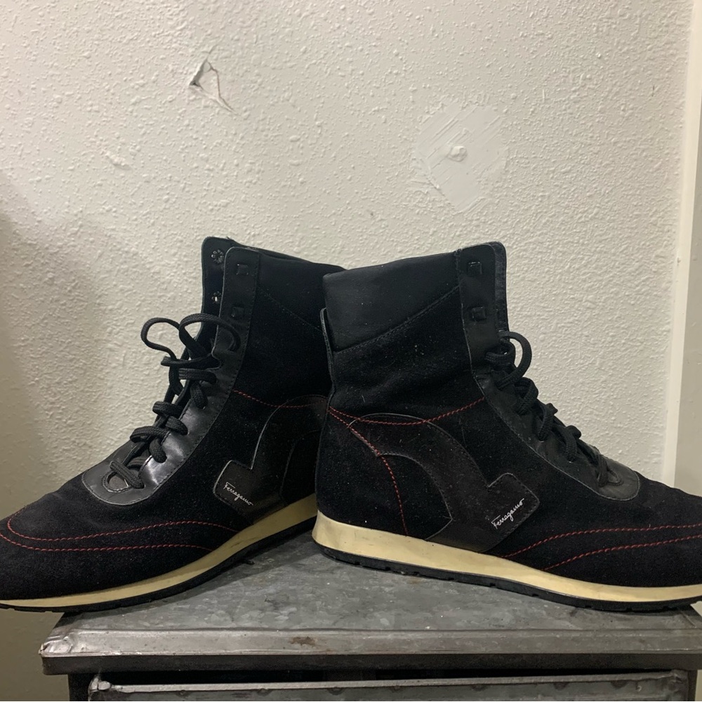 Ferragamo hi top sneakers